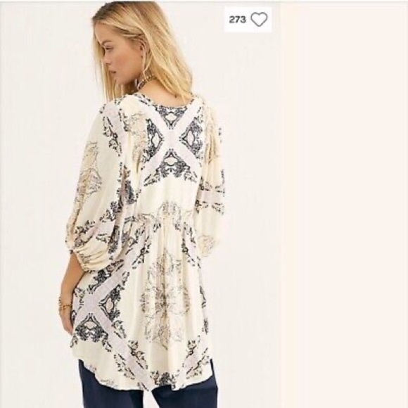 Free People Girl Talk Printed Tunic Top XSmall XS Ivory
Excellent condition. - Picture 5 of 12